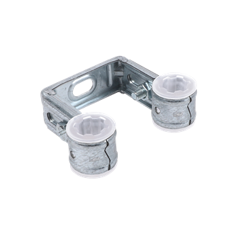 Walraven Duplo Double Clamp with Lining (White)