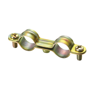 Walraven Double Pipe Clamp Yellow
