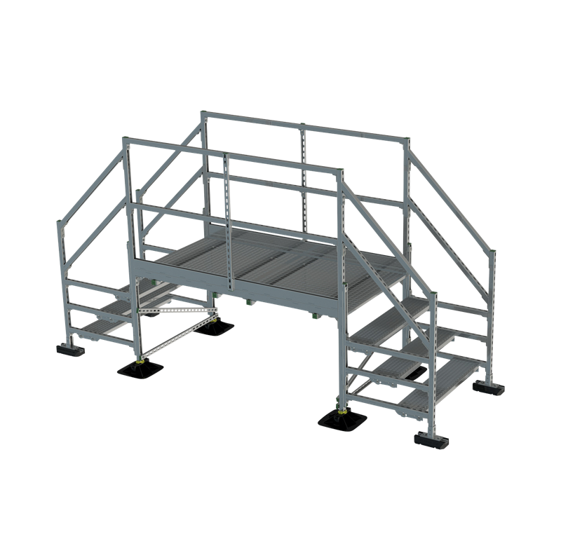 Walraven Yeti® 335 Step-over+4 steps and railing H88W100L200