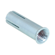 Walraven WDI1L Cheville d’ancrage avec collerette M6x25mm