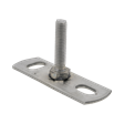 Walraven Stainless Steel Wall Plate with Welded Stud Bolt 672