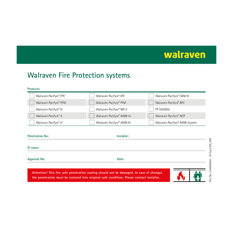 Walraven Pacifyre® ID-Card Denmark